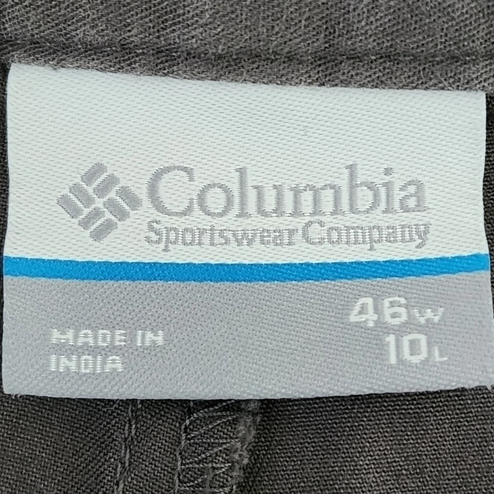 Columbia Men's Flat Front Shorts Gray Size 46 x 10
